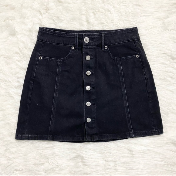 American Eagle Outfitters Dresses & Skirts - AMERICAN EAGLE Black Denim Mini Skirt
